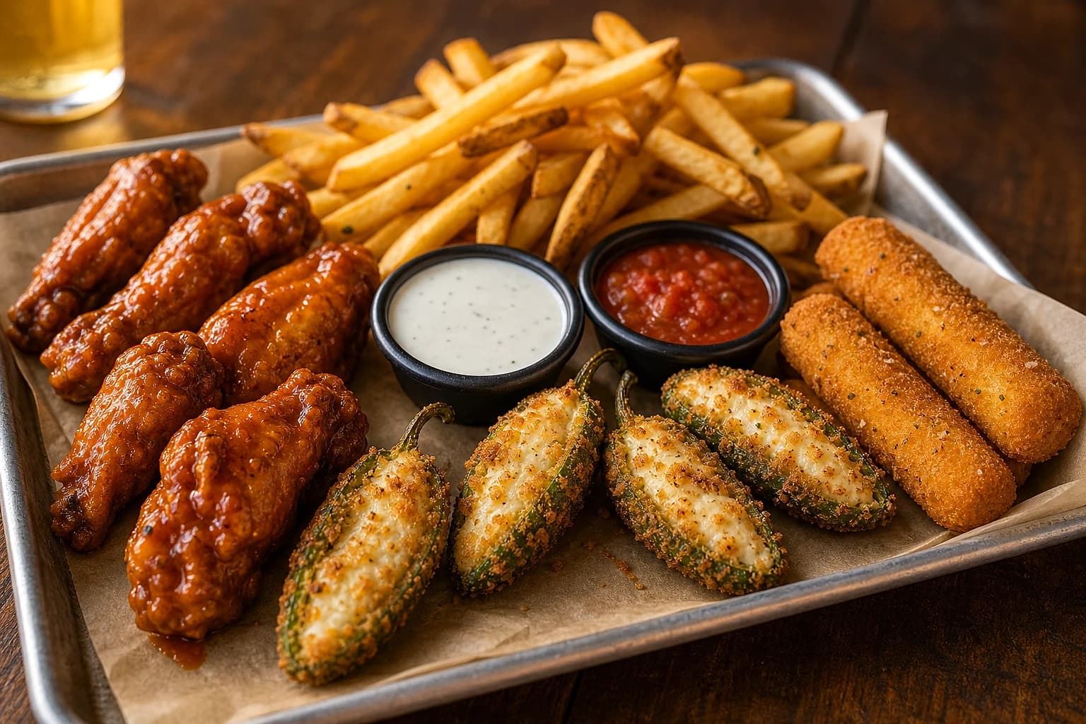 Wings, Poppers & Sticks