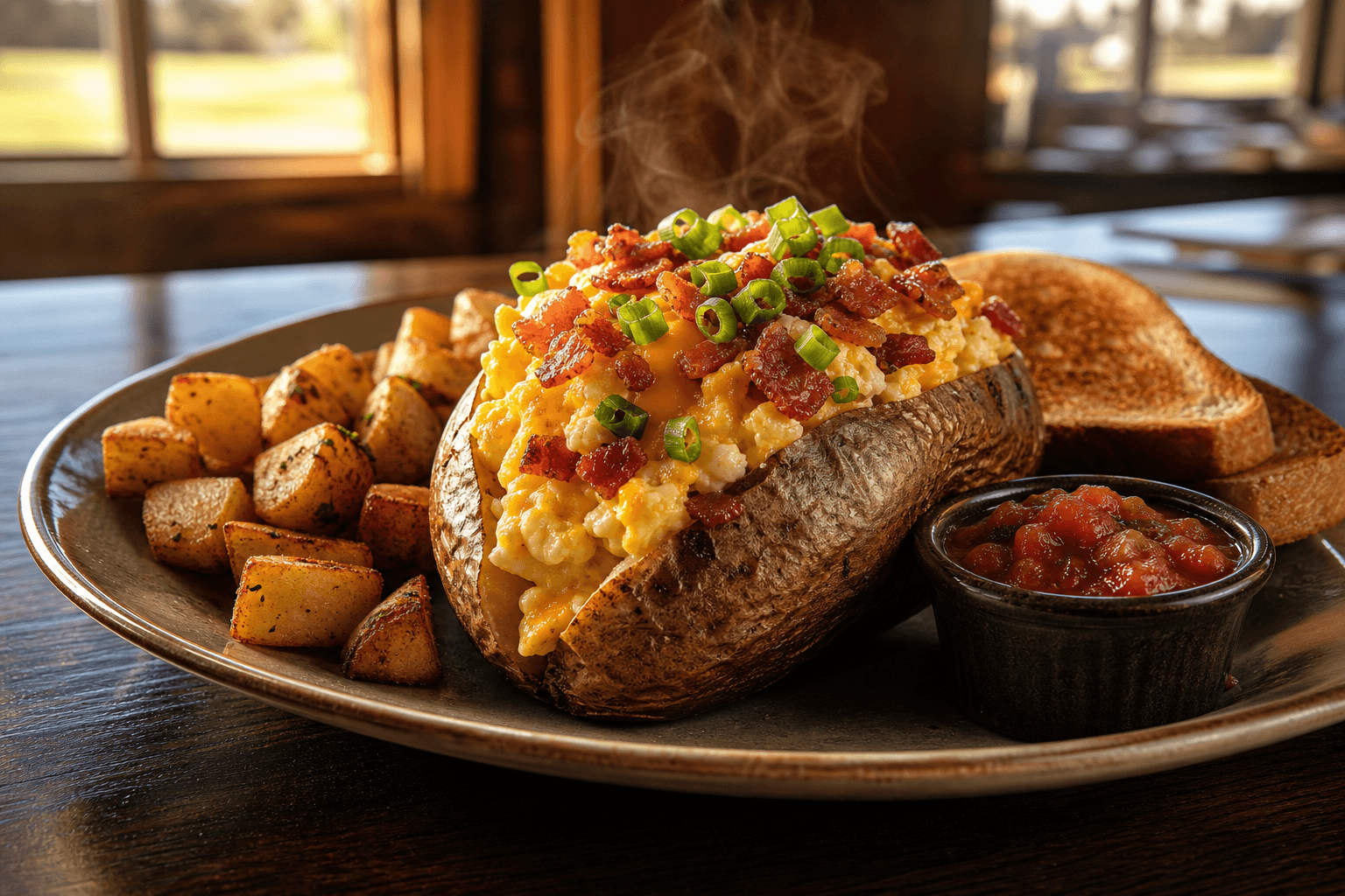 Baked Potato & Eggs